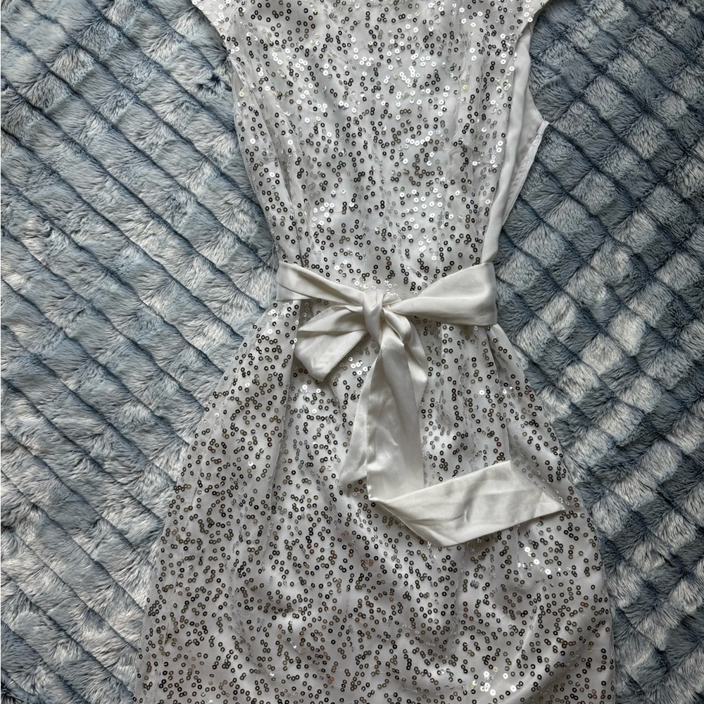 VENUS White Sequin Embellished Dress never worn Wedding Bridal shower Summer